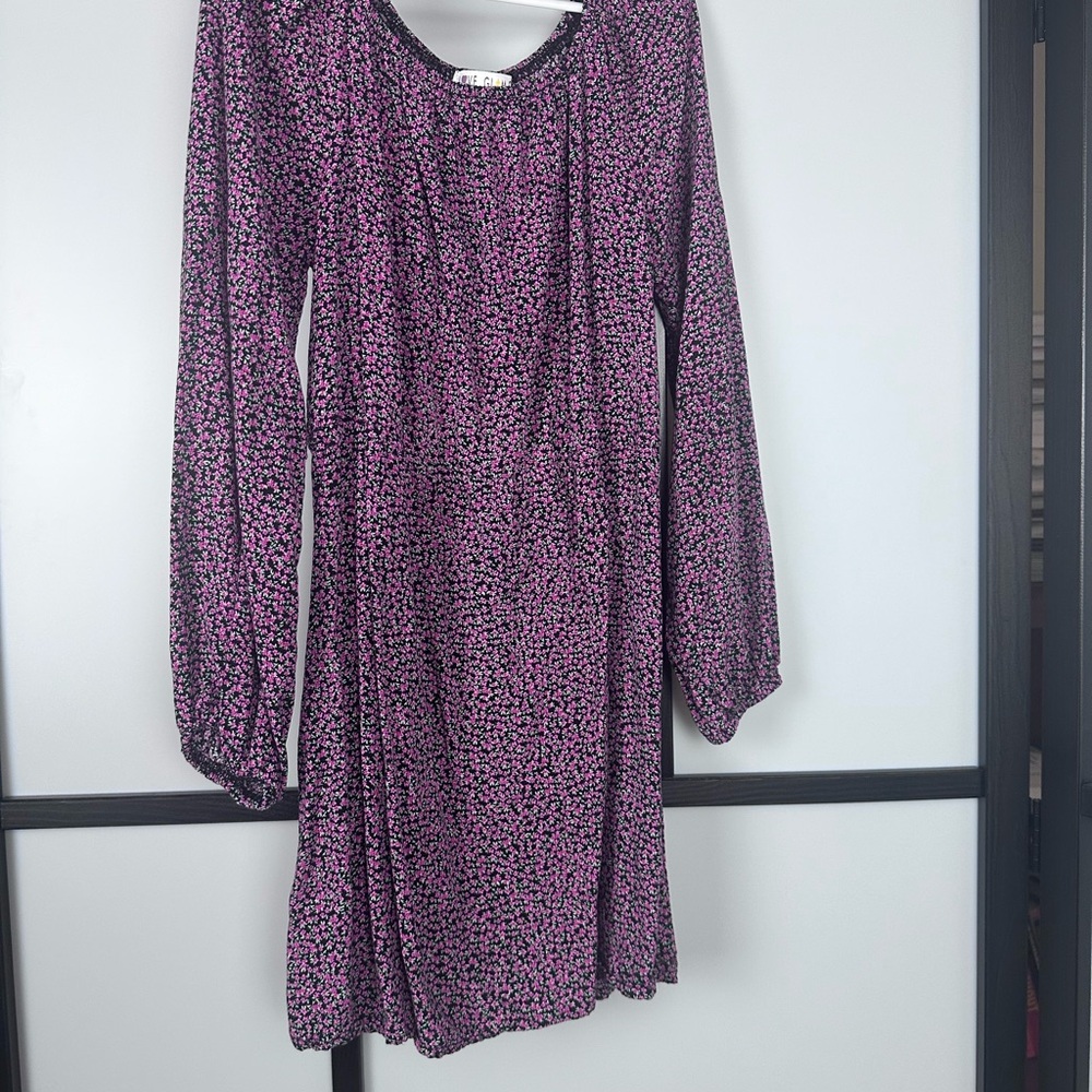 Elegant Pink Floral Girls Dress